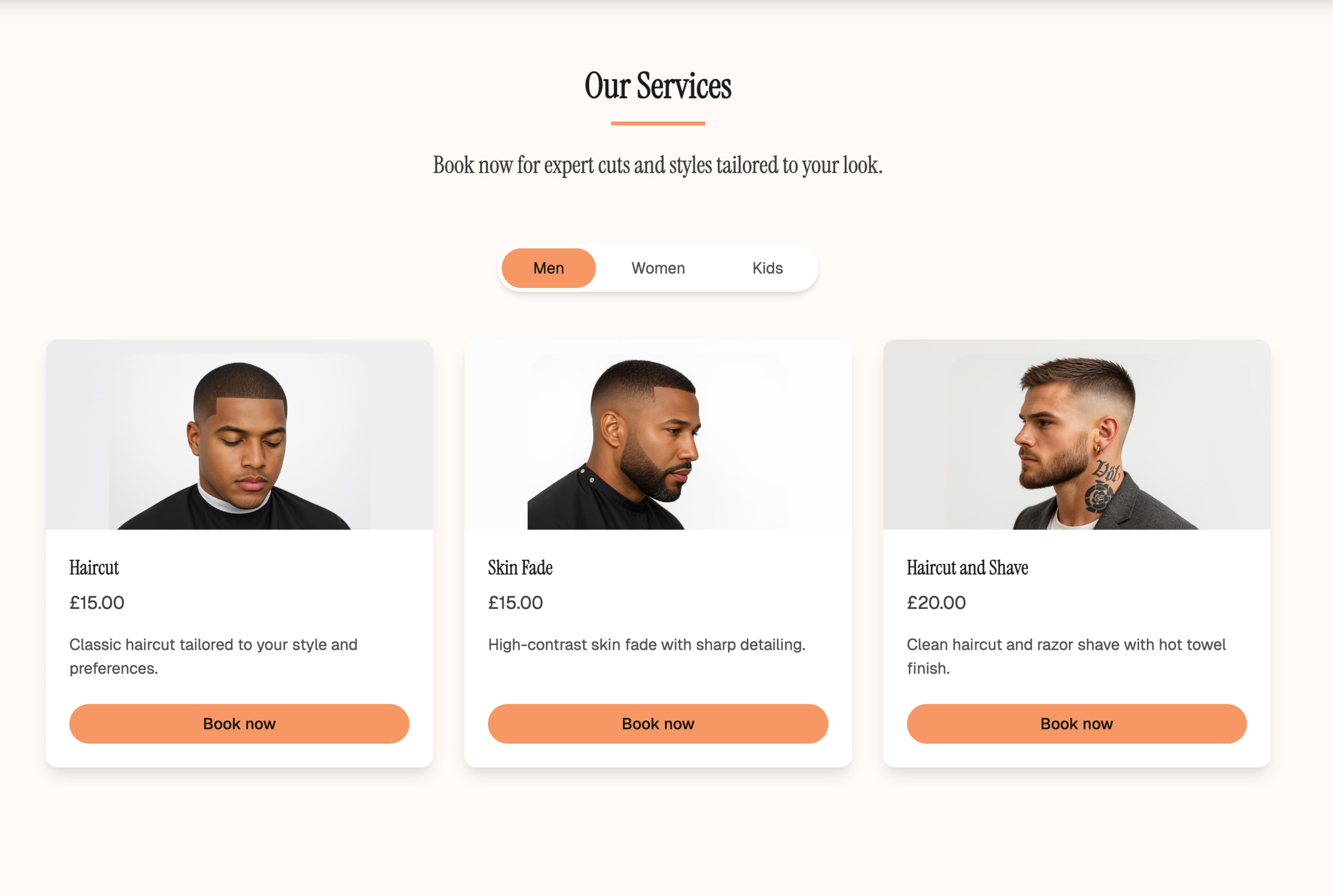 Salon Booking System preview 2