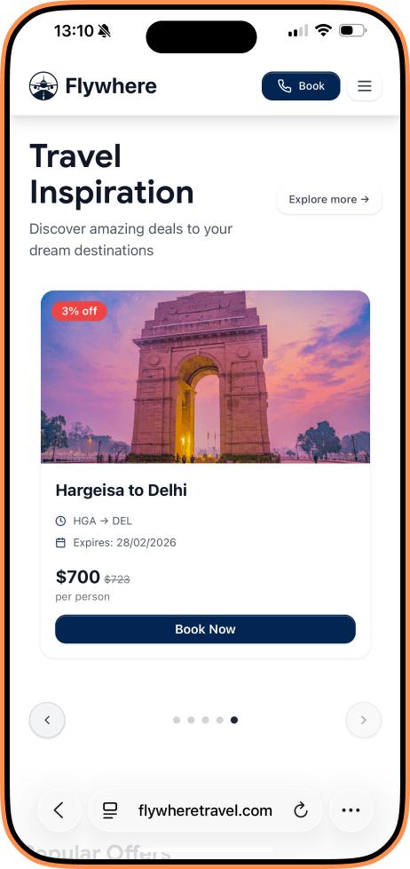 Travel inspiration and deals